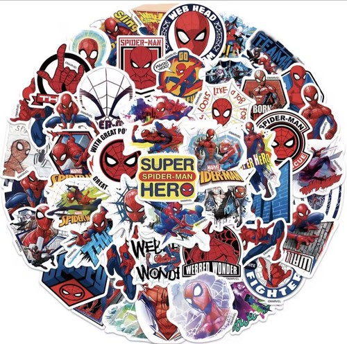 Set adesivi spider - 50, spider-man