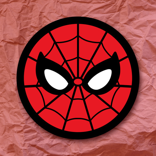 Adesivo logo spiderman marvel - logo,